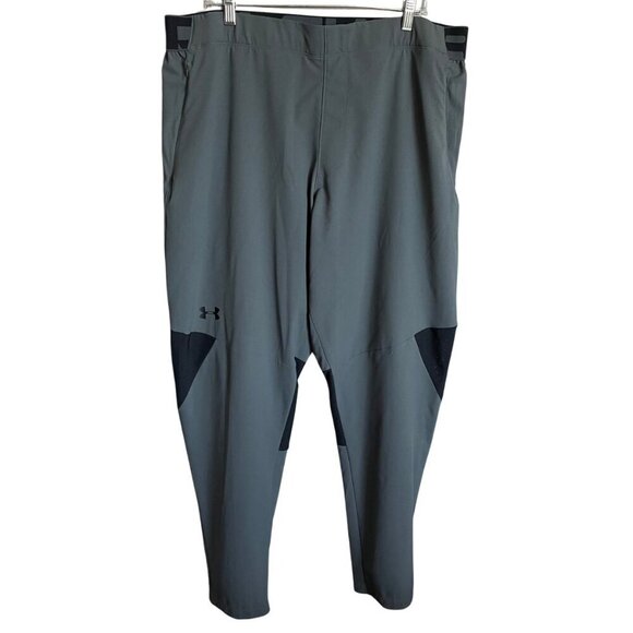Under Armour Gray and Black Fitted Athletic Pants Size XXL - Picture 1 of 8